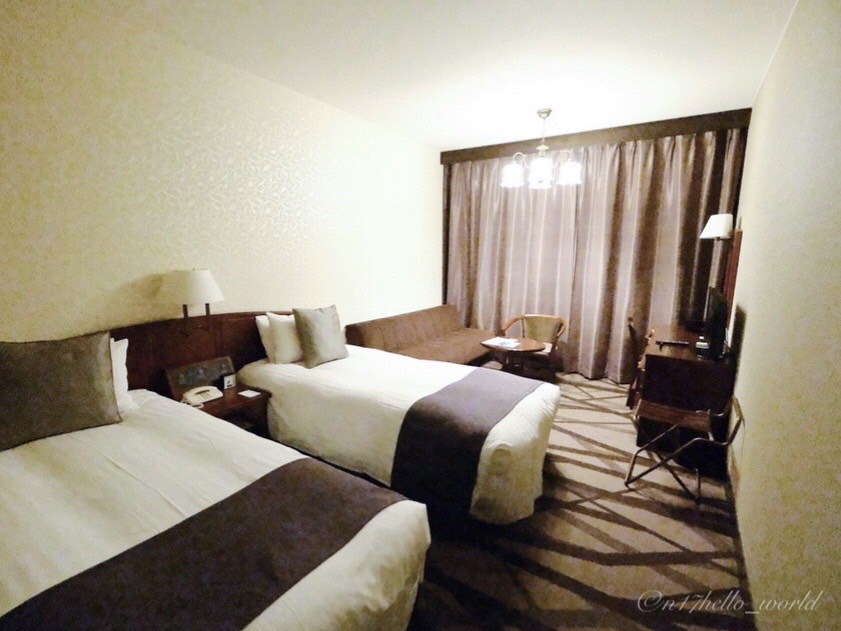 The onsen (hot spring bath) at the Hakone Sengokuhara Prince Hotel