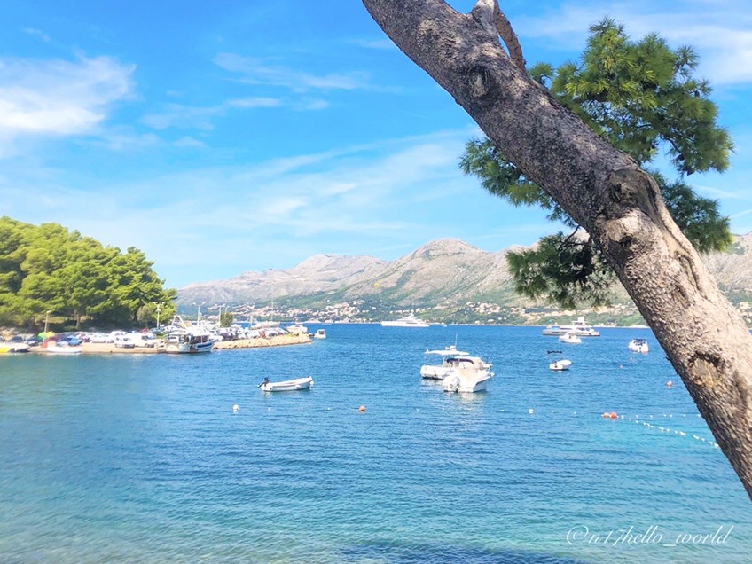 The seaside promenade in Cavtat