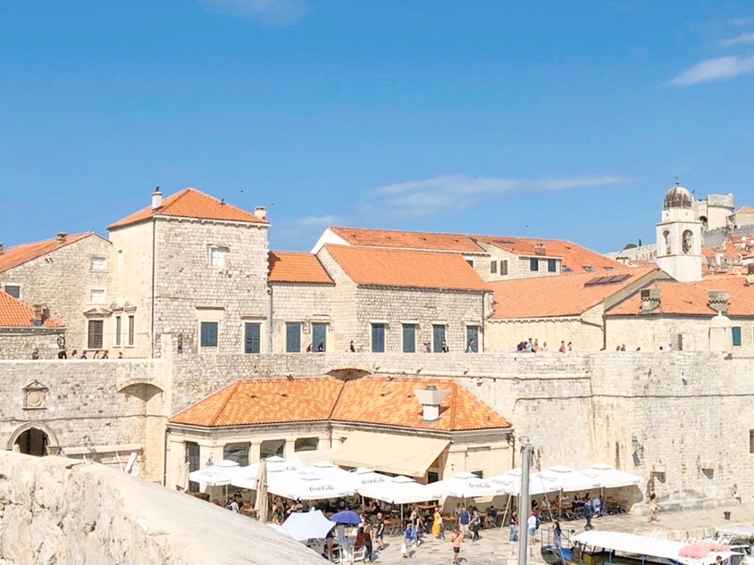 A farewell view of Dubrovnik’s old town