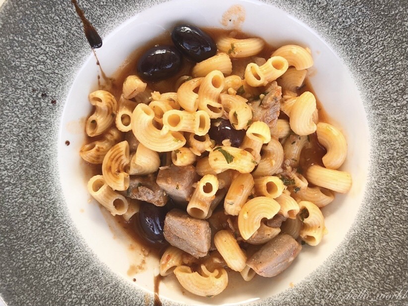 Tuna pasta at konoba KOLONA