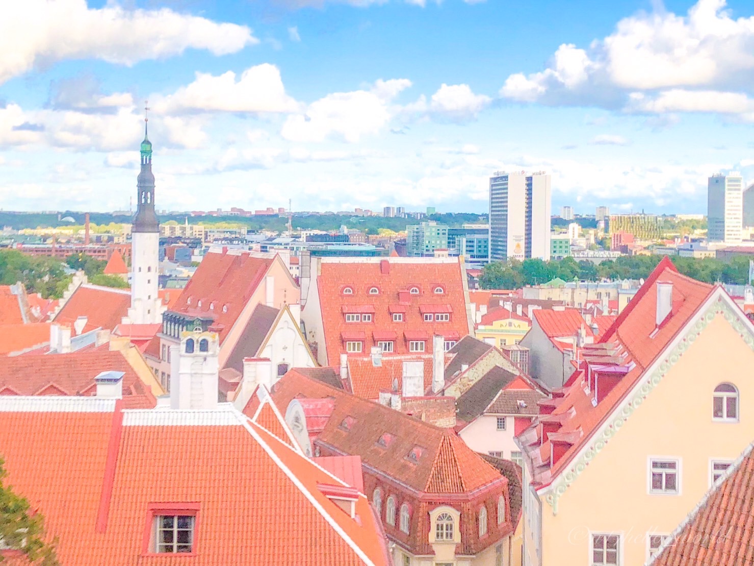 Tallinn’s Old Town seen from the Kohtuotsa viewing platform