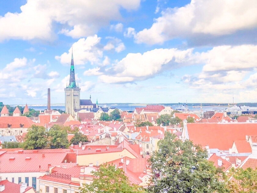 The beautiful view over Tallinn’s Old Town from the Patkuli viewing platform